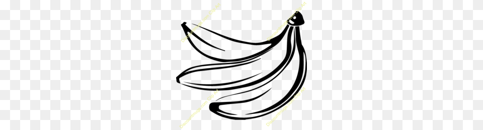 Bananas Silhouette Clipart Banana Banana Illustration, Cutlery Free Png Download