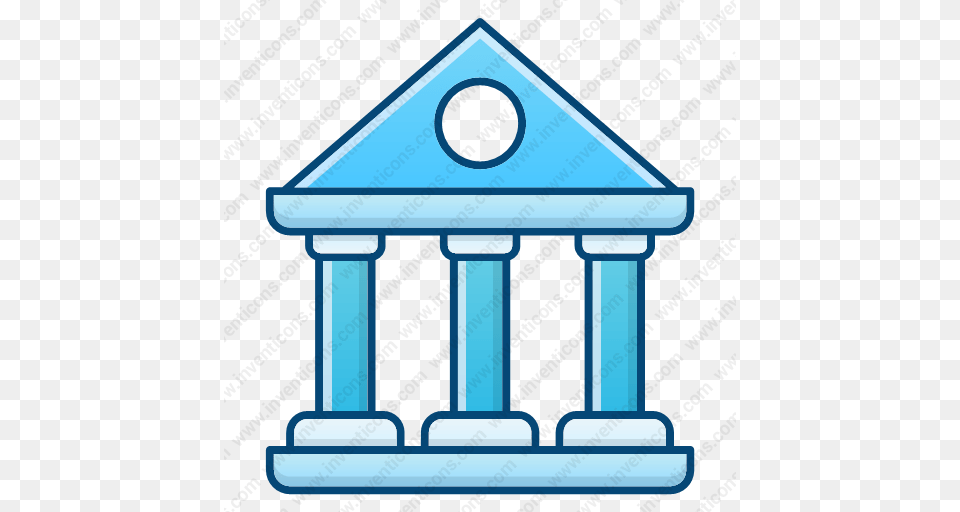 Download Bank Icon Inventicons, Architecture, Pillar, Shrine, Prayer Free Png