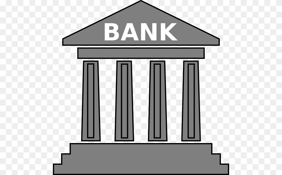 Bank Photo For Designing Projects Bank Clipart Transparent, Architecture, Pillar, Building, Parthenon Free Png Download
