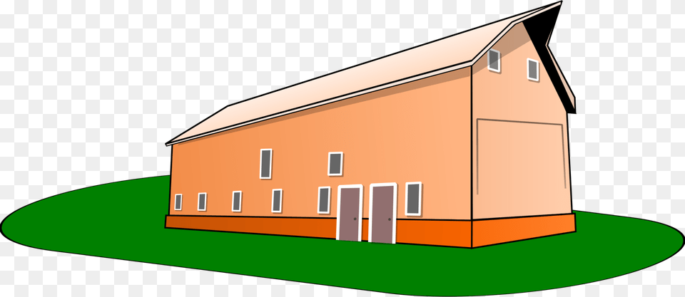 Download Barn Drawing Building Cartoon, Architecture, Countryside, Farm, Nature Png
