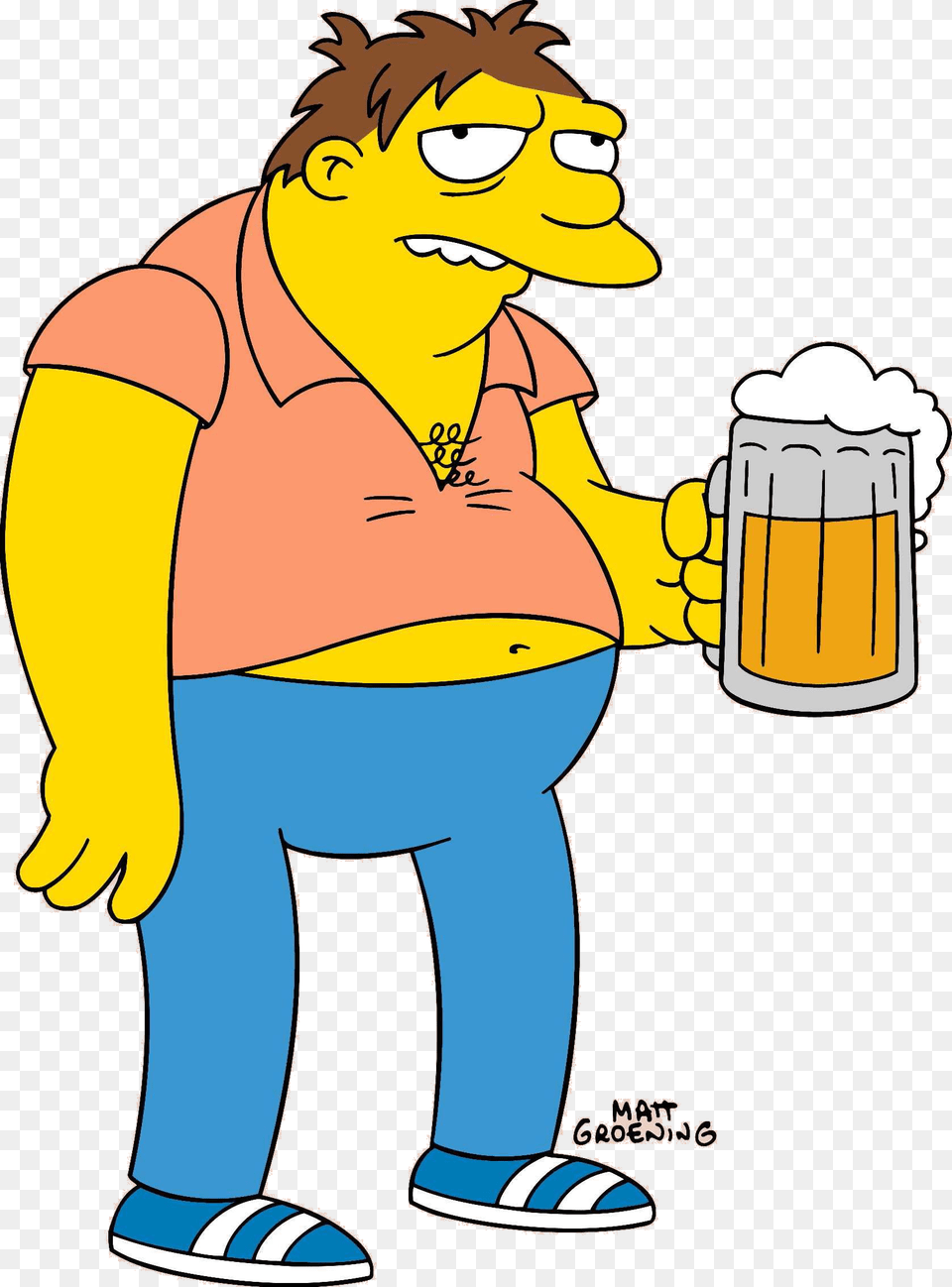 Download Barney Gumble, Alcohol, Beer, Beverage, Person Png