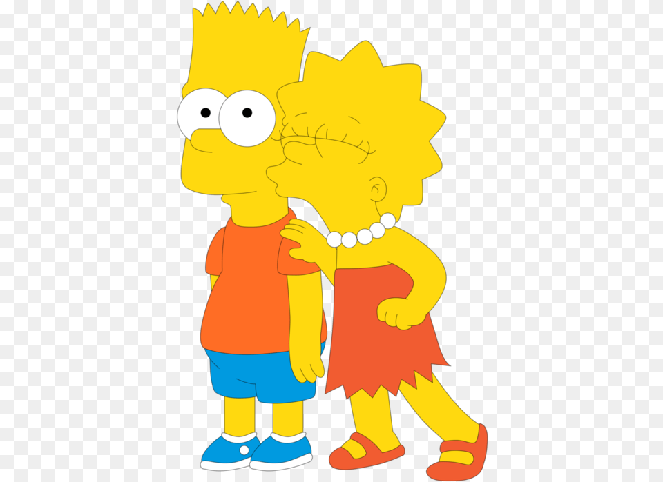 Download Bart Simpson Lisa Lisa Simpson Love Bart Simpson, Baby, Person, Cartoon, Clothing Png