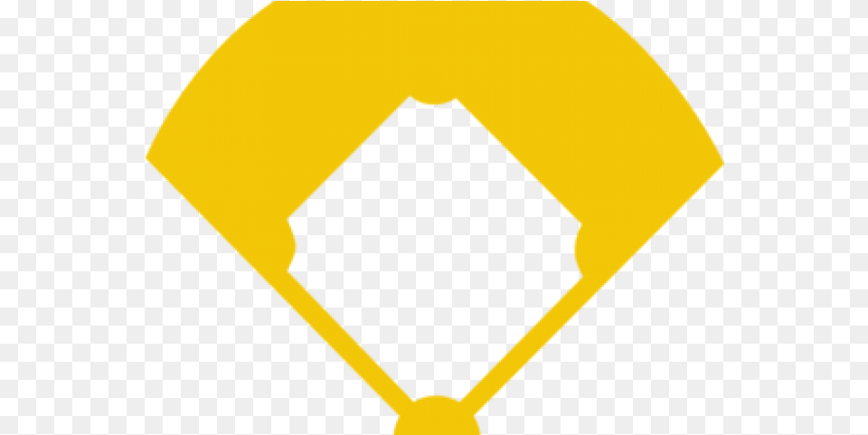 Download Baseball Diamond Vector Baseball Field Clipart Baseball Diamond, Sign, Symbol, Road Sign Png