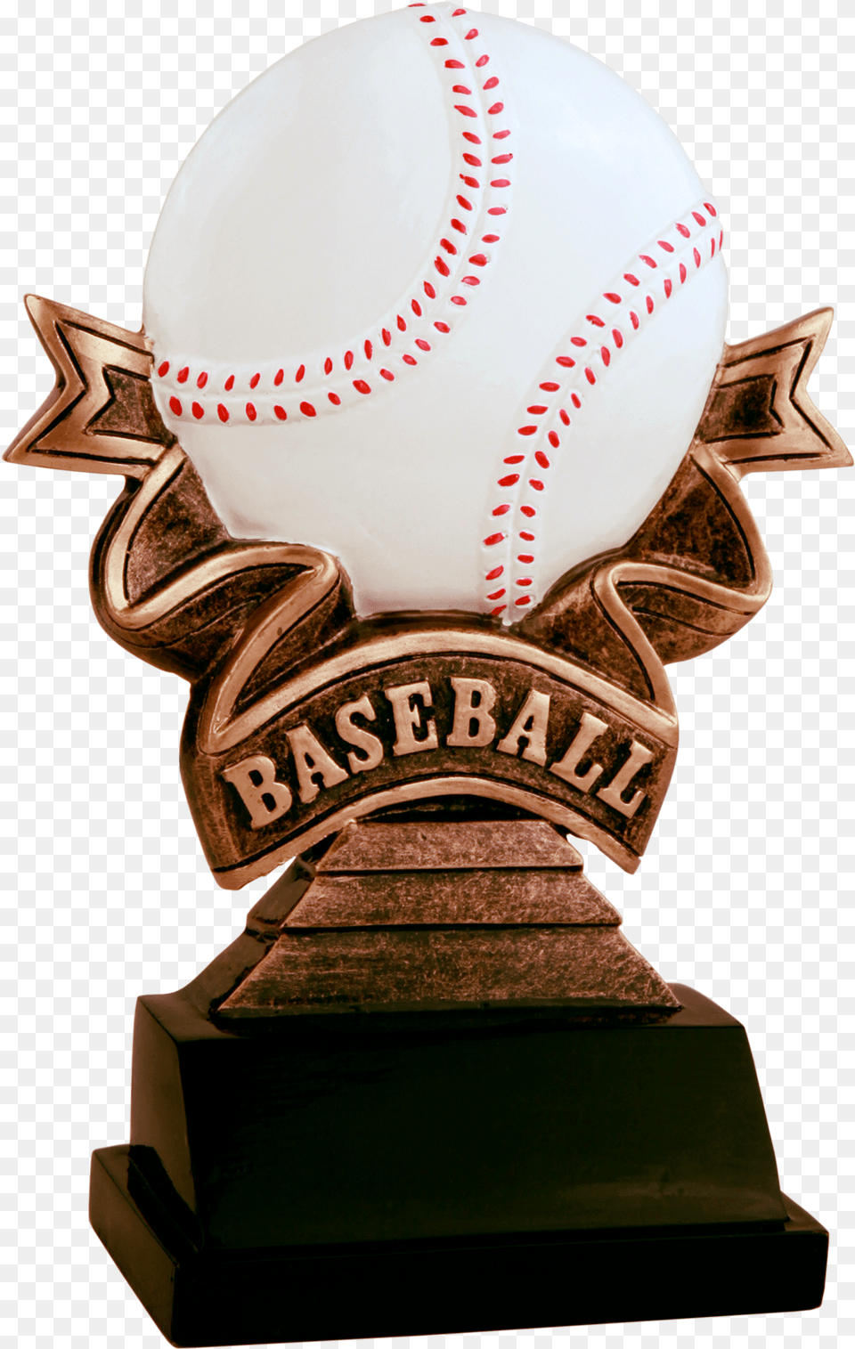 Download Baseball Ribbon Resin Baseball Ribbon Resin Background Baseball Trophy, Baseball Glove, Clothing, Glove, Sport Free Transparent Png