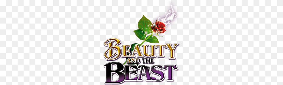 Download Beauty And The Beast Pantomime Title Clipart Beast Belle, Advertisement, Plant, Herbs, Herbal Free Png