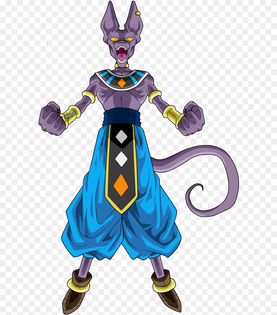 Download Beerus Dragon Ball Beerus Et Whis, Clothing, Costume, Person, Book Free Png
