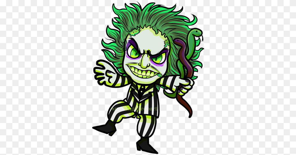 Download Beetlejuice Clipart Transparent Beetlejuice, Green, Art, Graphics, Baby Png