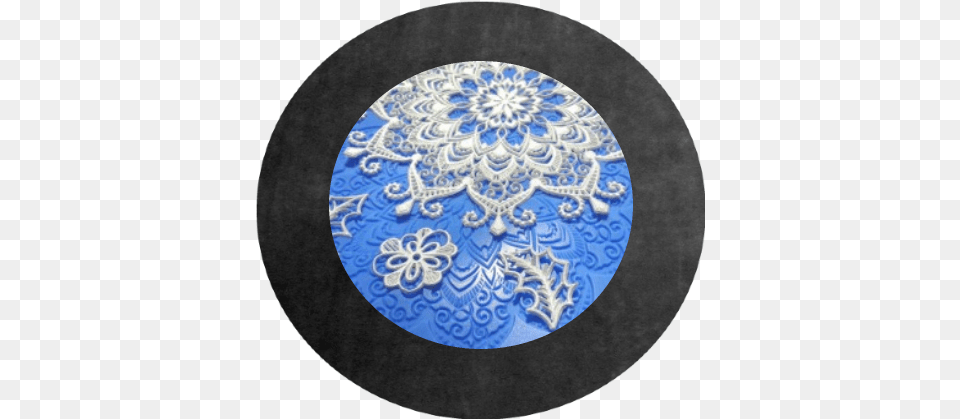 Download Bejeweled Doily Lace Mould Circle, Home Decor, Pattern, Embroidery Png Image