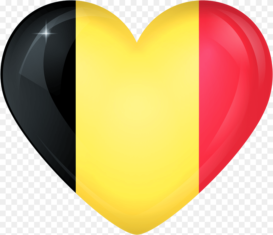 Download Belgium Flag Heart Heart, Balloon Free Transparent Png