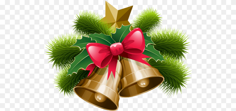 Download Bells Christmas Very Merry Transparent Red Holiday Bell, Plant Png Image