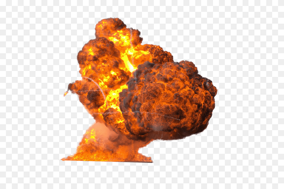 Download Big Explosion With Fire And Smoke Transparent Background Explosion, Bonfire, Flame Png Image