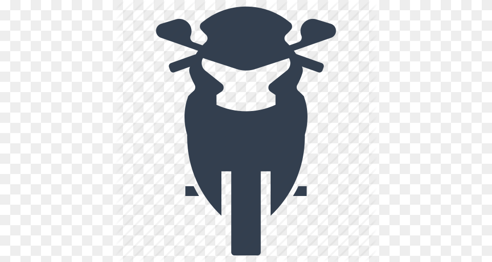 Download Bike Front View Icon Clipart Motorcycle Bicycle Scooter, Animal, Deer, Mammal, Wildlife Png Image