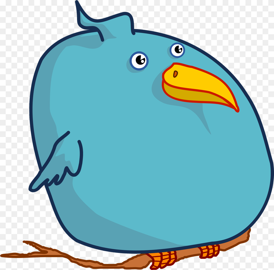 Download Bird Clipart Cartoon Blue Fat Bird Hd Fat Bird Clip Art, Animal, Beak, Fish, Sea Life Free Transparent Png