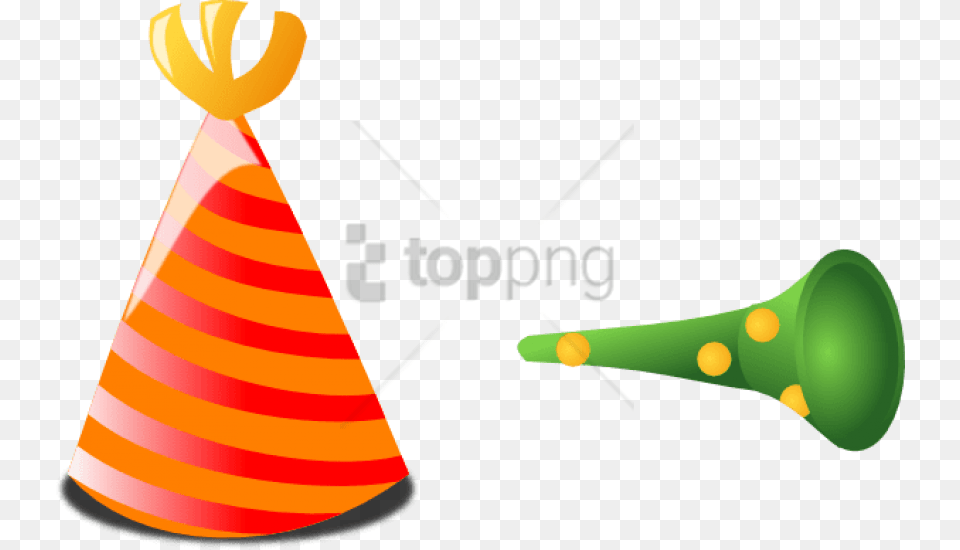 Download Birthday Horn Images Background Party Horn Background, Clothing, Hat, Party Hat, Smoke Pipe Free Transparent Png