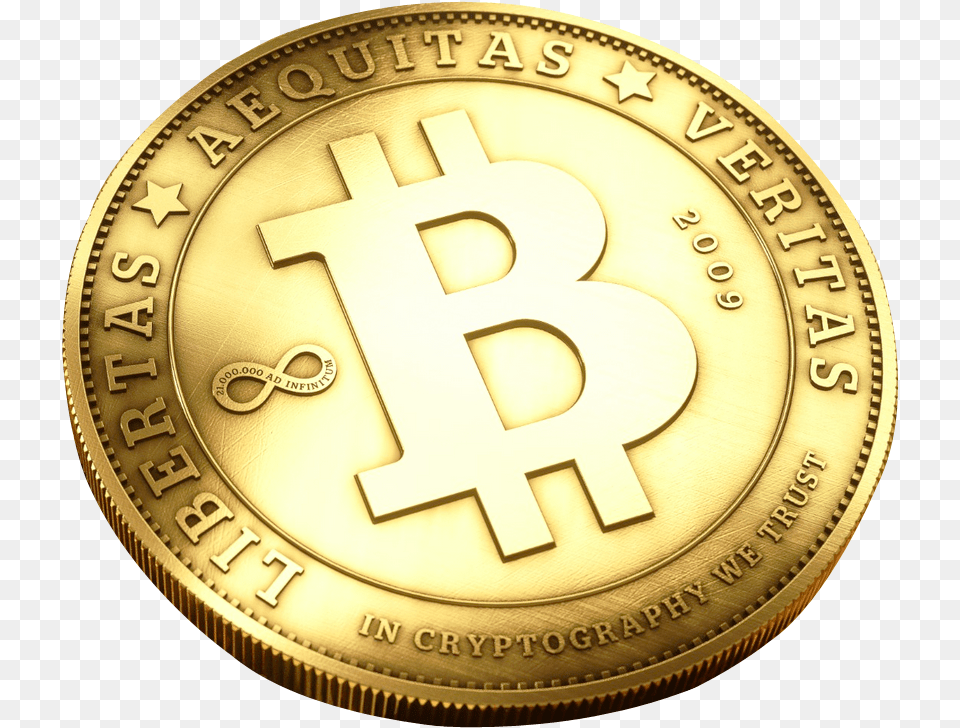 Download Bitcoin For Free Bitcoin Transparent, Gold, Coin, Money, Wristwatch Png Image