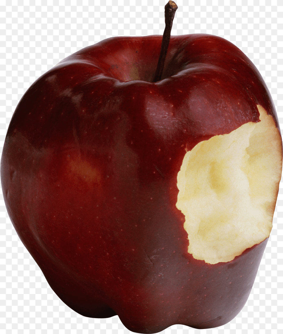 Bitten Apple Image Hq Bitten Apple, Food, Fruit, Plant, Produce Free Png Download