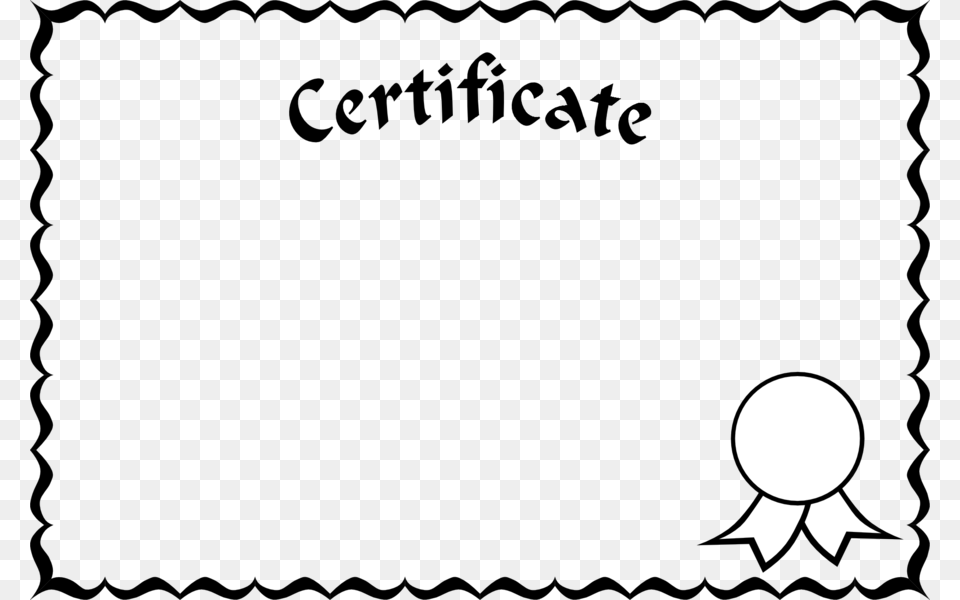 Download Black And White Certificate Clipart Borders And Frames Png
