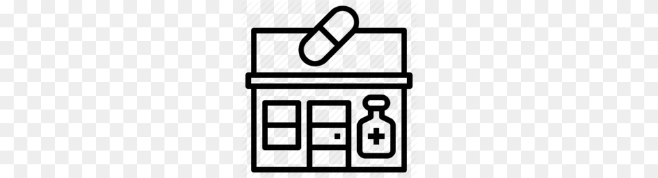 Download Black And White Dispensary Clipart Medinet Pharma, Cabinet, Furniture Free Transparent Png