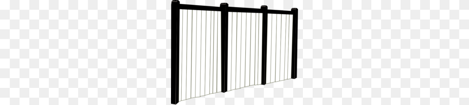 Download Black And White Fence Clipart Fence Pickets Clip Art, Door, Gate, Home Decor Png