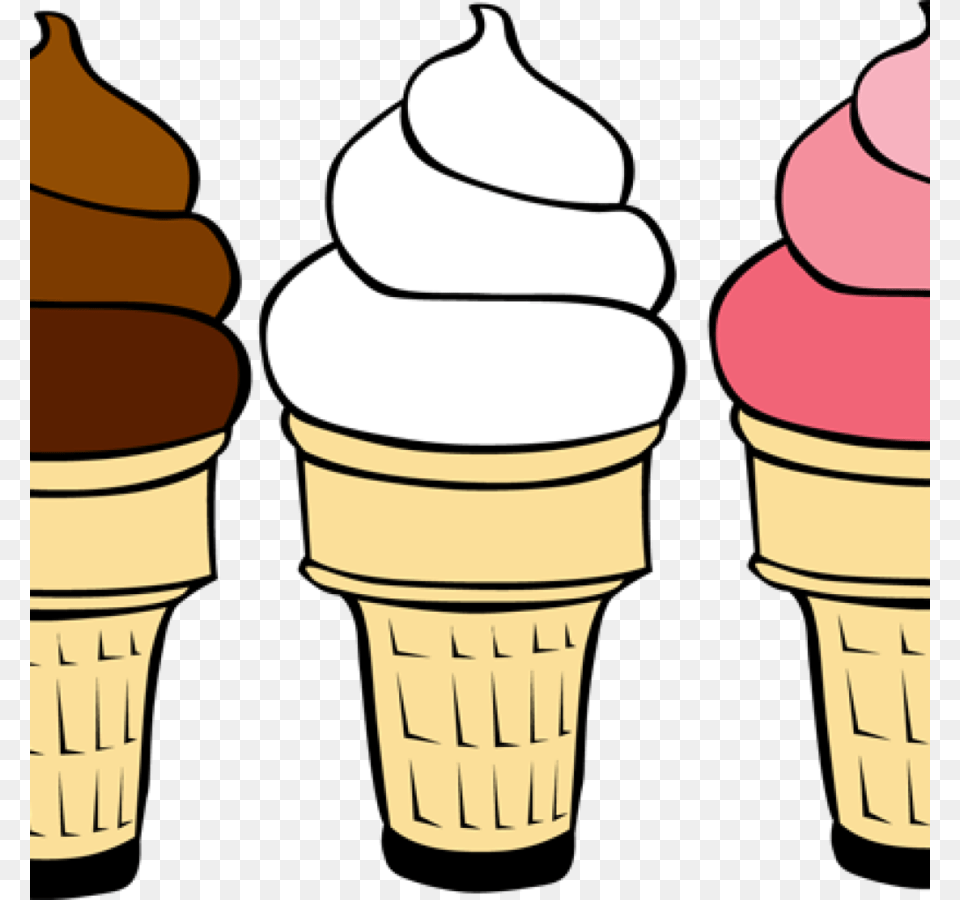 Black And White Ice Cream Cone Clip Art Clipart Ice Cream, Dessert, Food, Ice Cream, Soft Serve Ice Cream Free Png Download