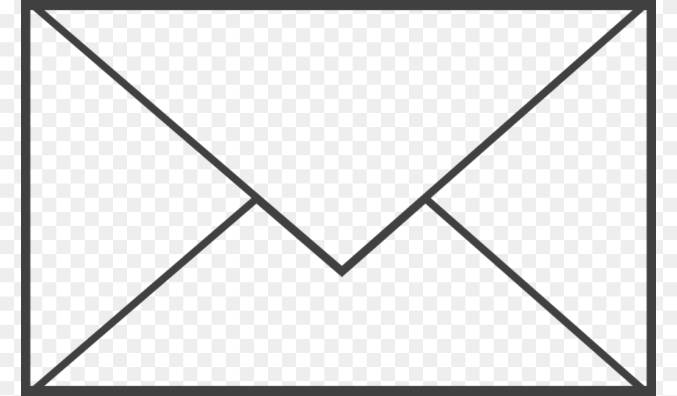 Black And White Picture Of Envelope Clipart Envelope Clip, Mail, Blade, Dagger, Knife Free Png Download