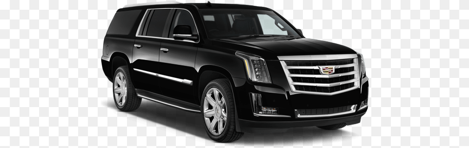 Download Black Cadillac Escalade Esv Car For 8 People, Suv, Vehicle, Transportation, Tire Free Png
