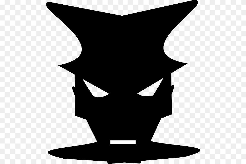 Black Face Mask To Cover Clipart Mask Masquerade Ball, Silhouette, Stencil, Animal, Fish Free Png Download