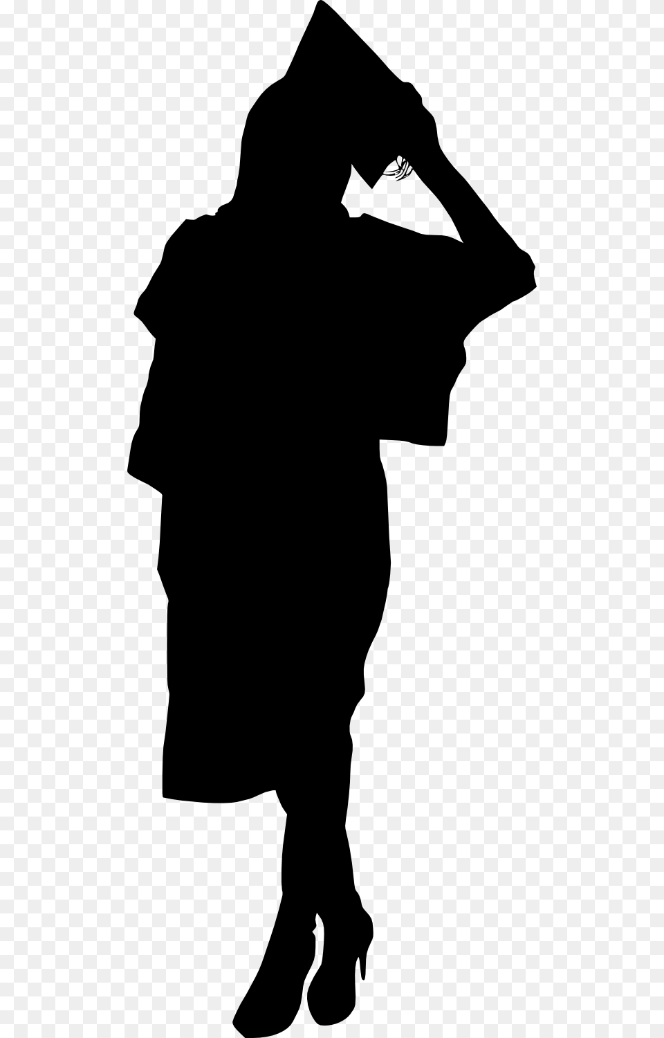 Download Black Female Silhouette, Adult, Person, Woman, Clothing Free Png