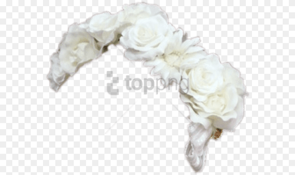Download Black Flower Crown White White Flower Crown, Plant, Accessories, Arch, Architecture Free Transparent Png