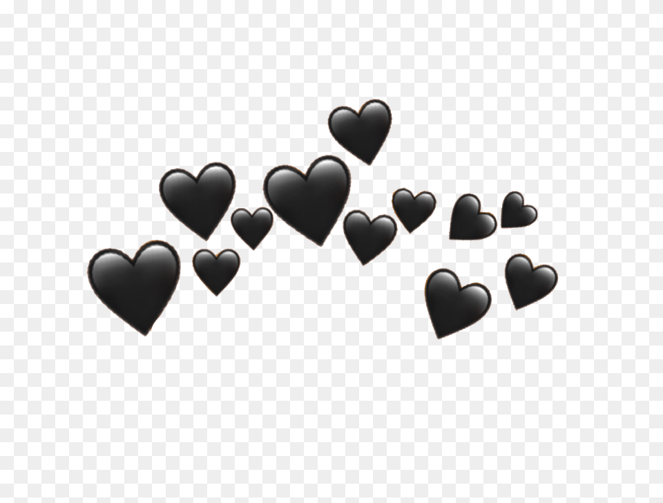Download Black Heart Transparent Emoji Hearts, Symbol Png Image