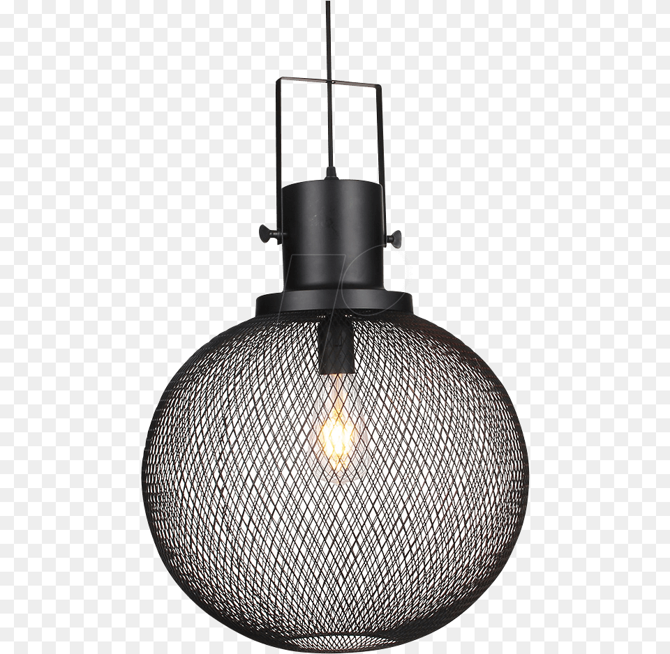 Download Black Metal Globe Mesh Pendant Lamp D Light V Tac Sku 3859, Light Fixture, Chandelier Png