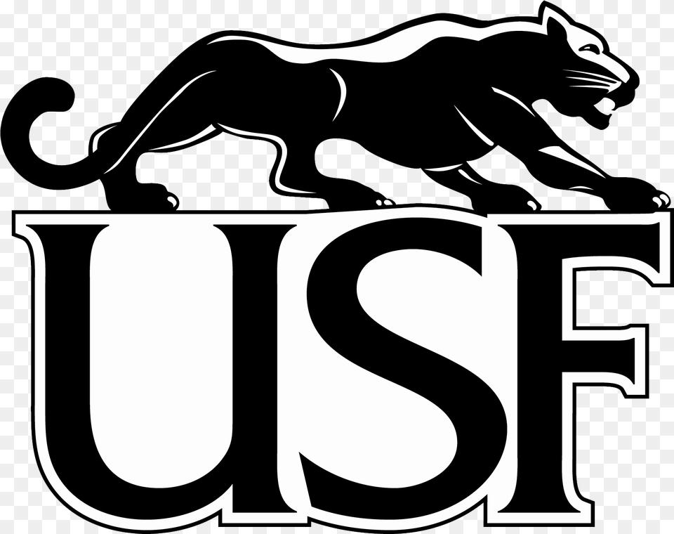 Download Black Panther Clipart Parkside Sioux Falls University Of Sioux Falls Logo, Stencil, Animal, Kangaroo, Mammal Free Png