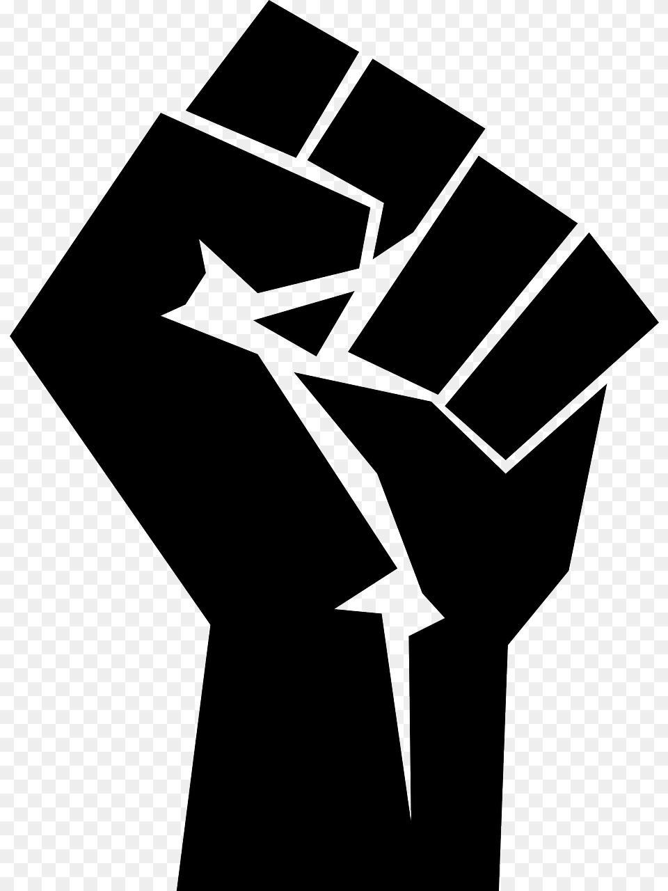Download Black Power Fist, Body Part, Hand, Person, Cross Png Image