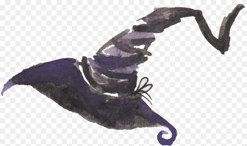 Download Black Watercolor Hand Painted Wizard Sketch, Electronics, Hardware, Animal, Mammal Png