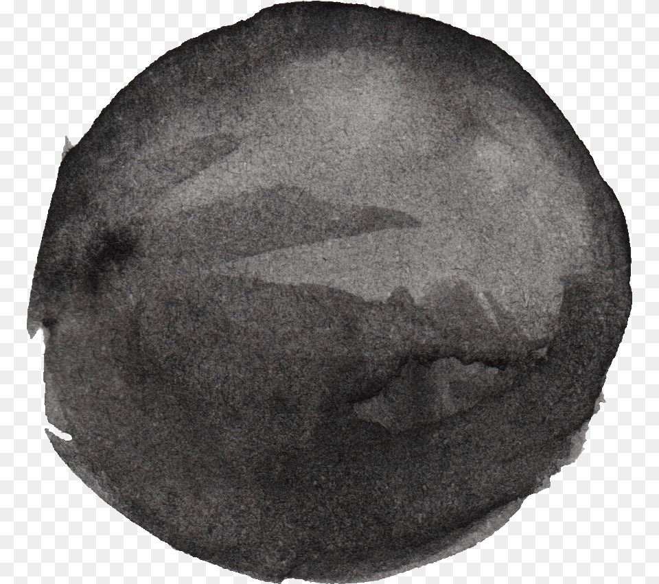 Download Black Watercolour Circle, Sphere, Helmet, Anthracite, Coal Png
