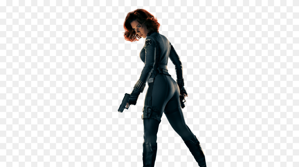 Download Black Widow Transparent Image And Clipart, Adult, Weapon, Sleeve, Person Png