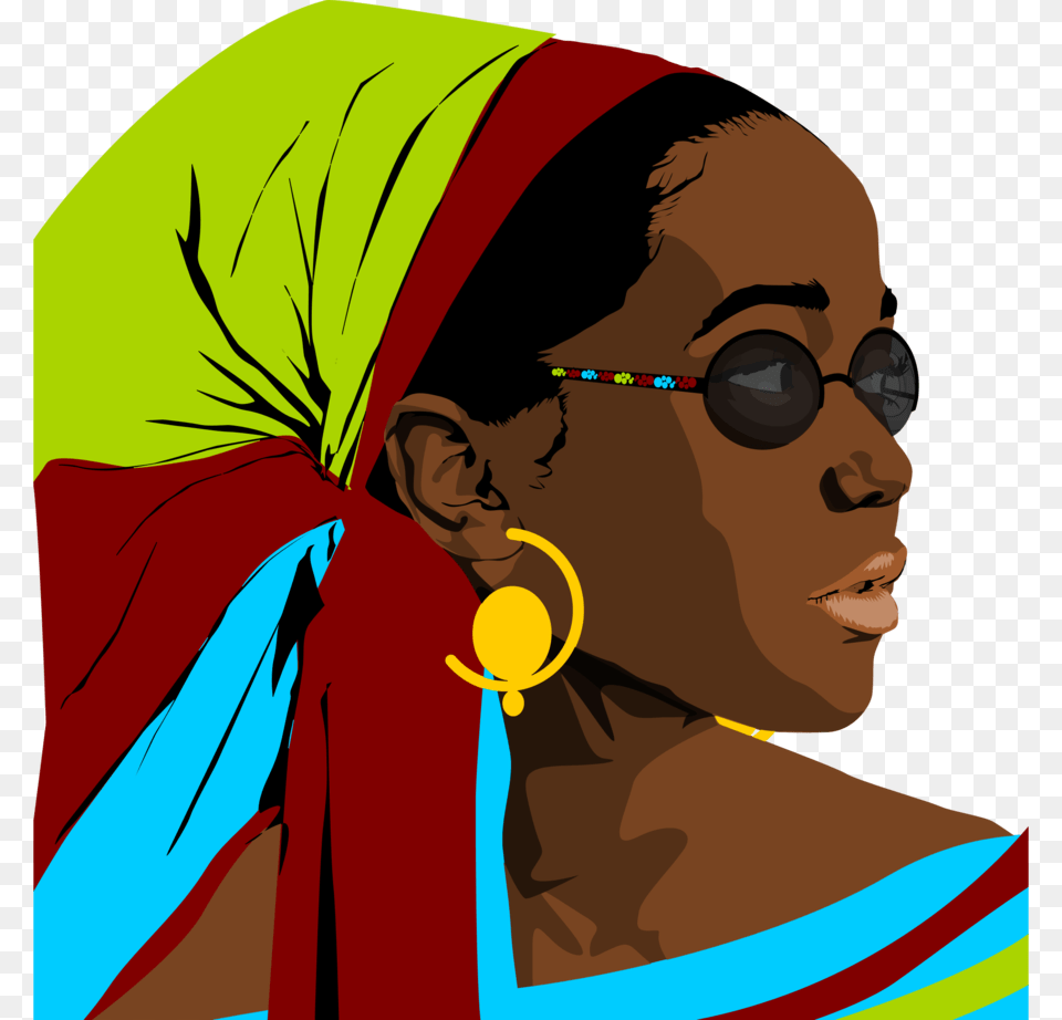 Black Woman Clipart Black Clip Art Woman Superhero, Accessories, Jewelry, Earring, Face Free Png Download