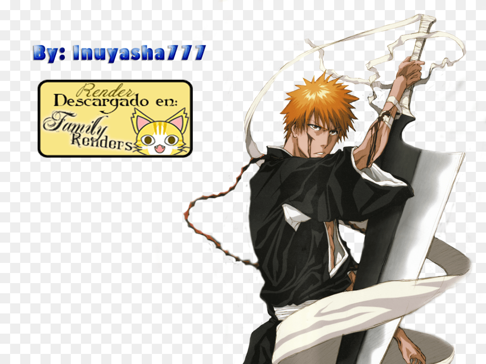 Download Bleach Cosplay Kurosaki Ichigo Bankai Full Hollow Bleach Anime, Book, Comics, Publication, Manga Free Png