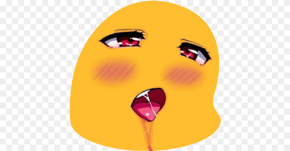 Download Blobahegao Funny Discord Emojis With No Blob Emoji Discord, Clothing, Hardhat, Helmet, Art Png Image