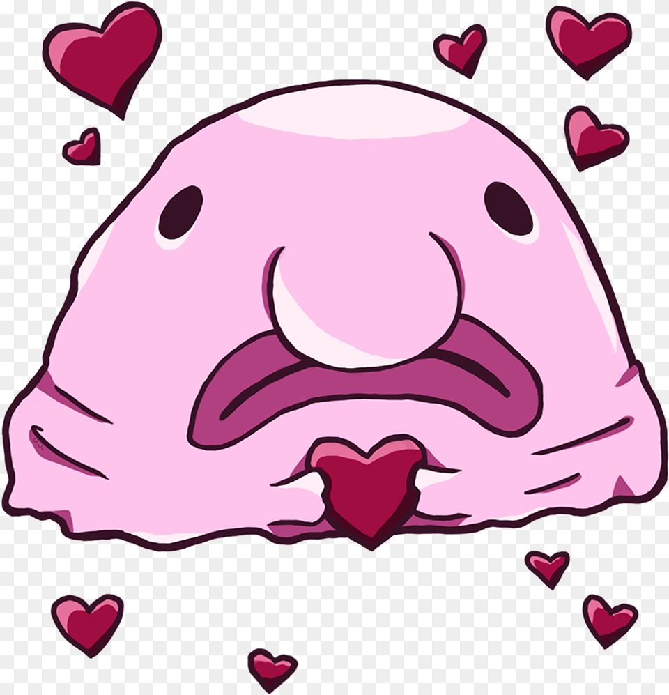 Download Blobfish With No Blobfish Heart, Plant, Petal, Flower, Clothing Png Image