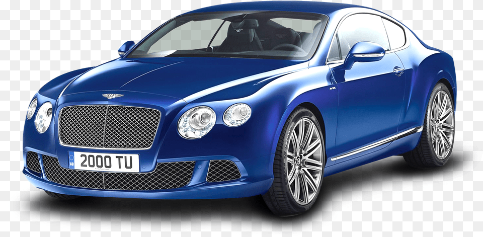 Download Blue Bentley Continental Gt Speed Car For Luxury Names Of Cars, Jaguar Car, Transportation, Vehicle, Machine Png Image