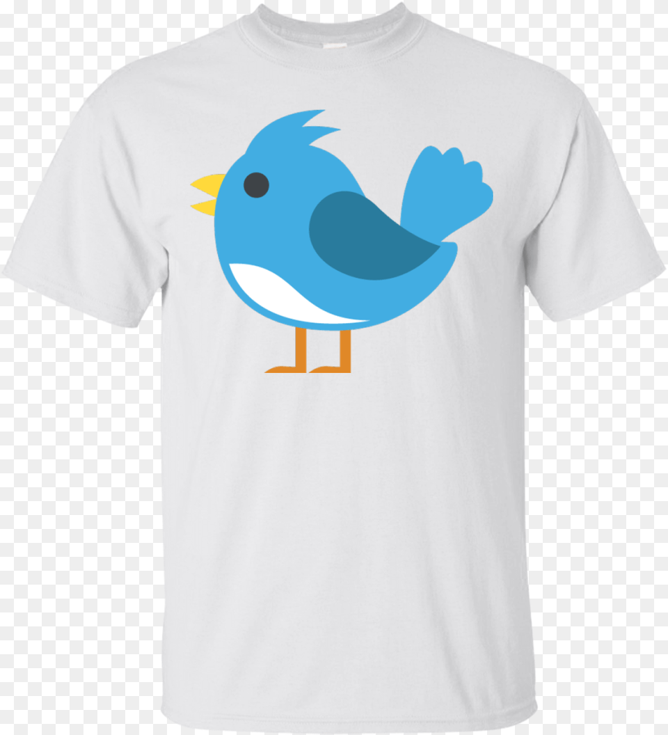 Blue Bird Emoji T Dabbing, Clothing, T-shirt, Animal, Jay Free Png Download