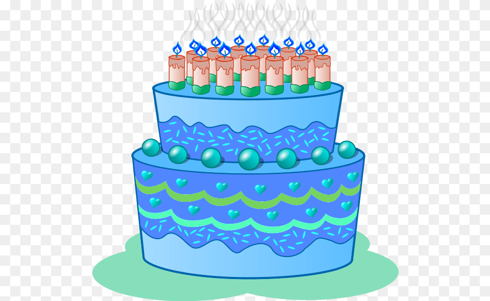 Download Blue Birthday Cake Clip Art Clipart Blue Cake Birthday Cake Clip Art, Birthday Cake, Cream, Dessert, Food Free Png