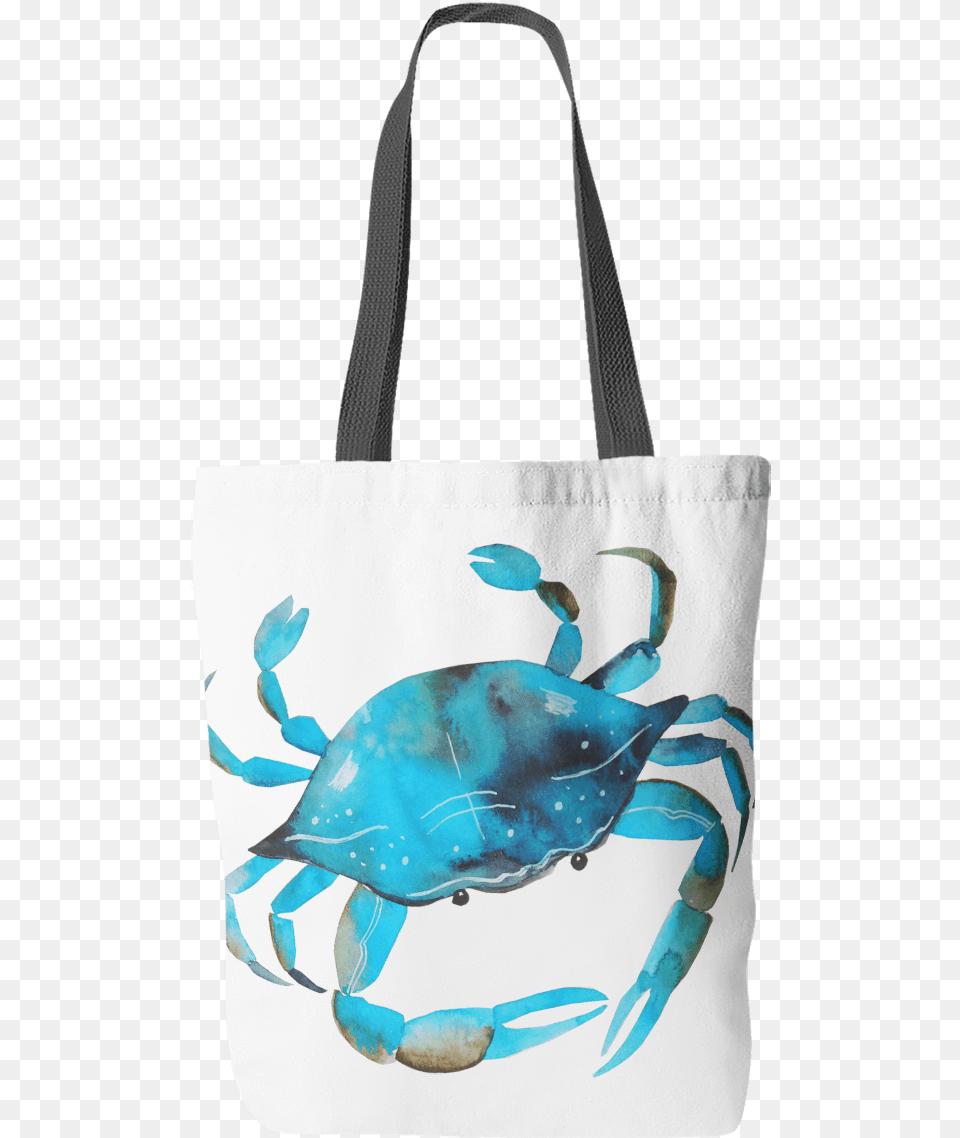 Blue Crab Watercolor Tote Bag Blue Crab Throw Tote Bag, Tote Bag, Accessories, Handbag Free Png Download
