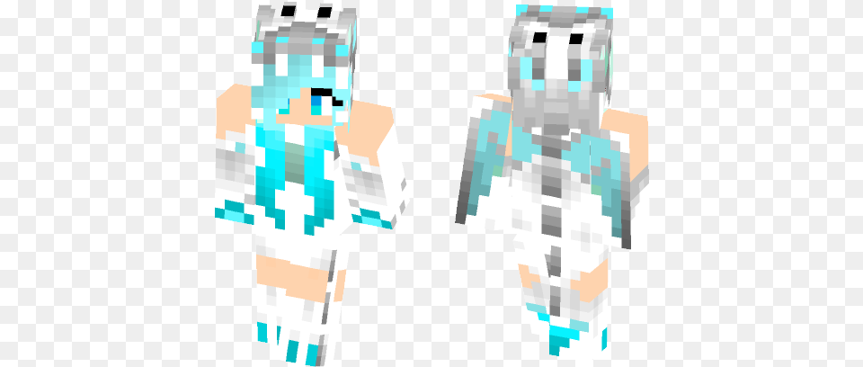 Blue Dragon Girl Minecraft Skin For Minecraft Queen Skin Xbox, Person, Art Free Png Download