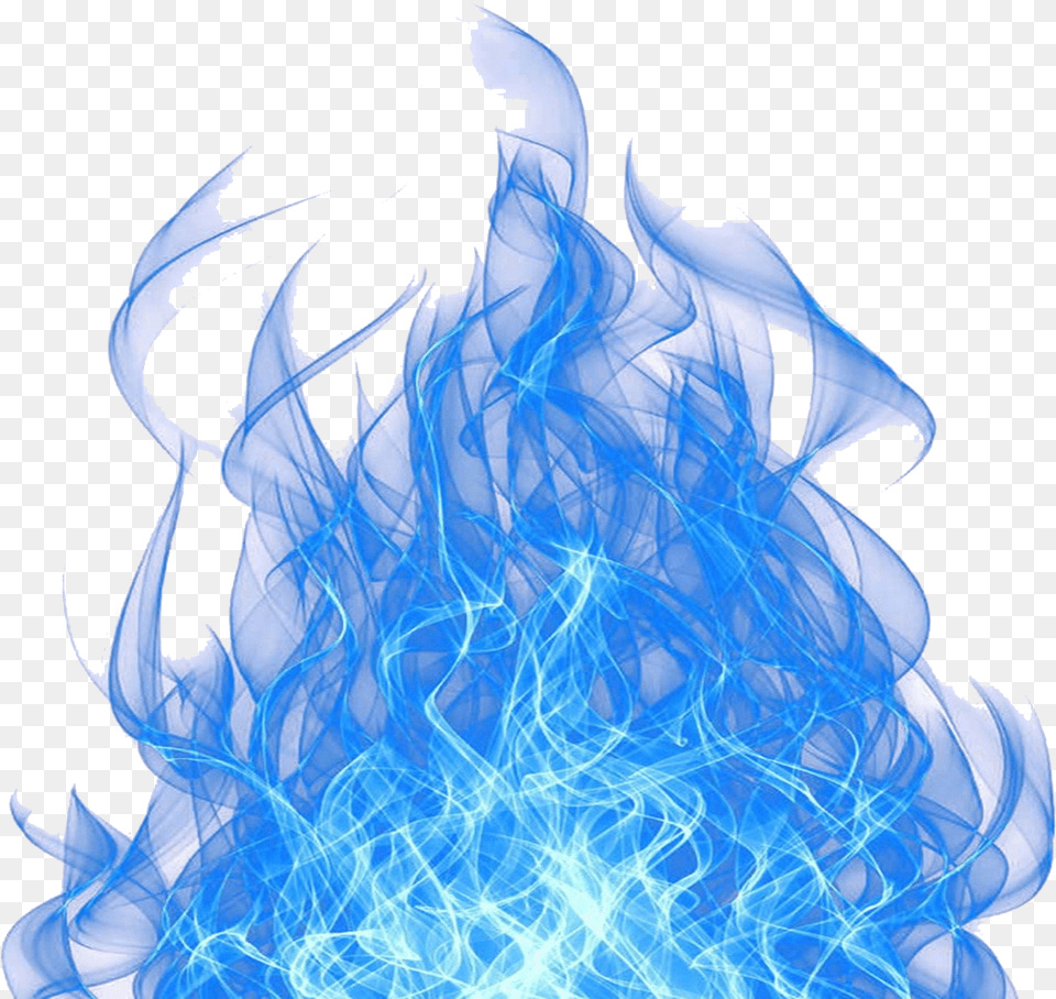 Blue Fire Cool Flame Light Hq Image Clipart Transparent Background Blue Flame, Person, Accessories, Pattern, Fractal Free Png Download