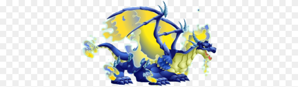 Blue Fire Dragon 3d Illustration With Illustration, Birthday Cake, Cake, Cream, Dessert Free Png Download