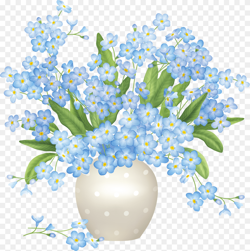 Download Blue Flower Clipart Flower Vase Vase Of Flowers Clipart Free Transparent Png