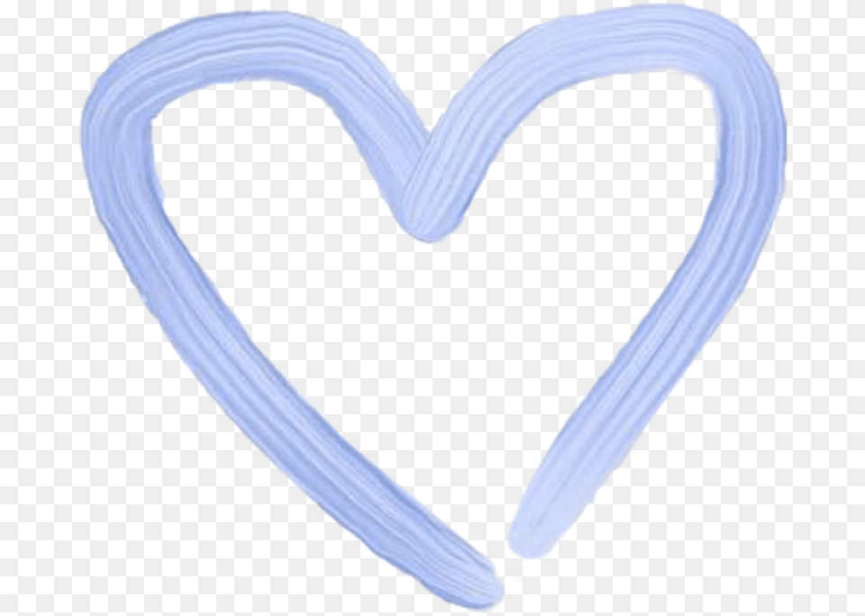 Download Blue Heart Tint Paint Aesthetic Draw Blue Paint Heart Aesthetic, Cream, Dessert, Food, Icing Free Transparent Png