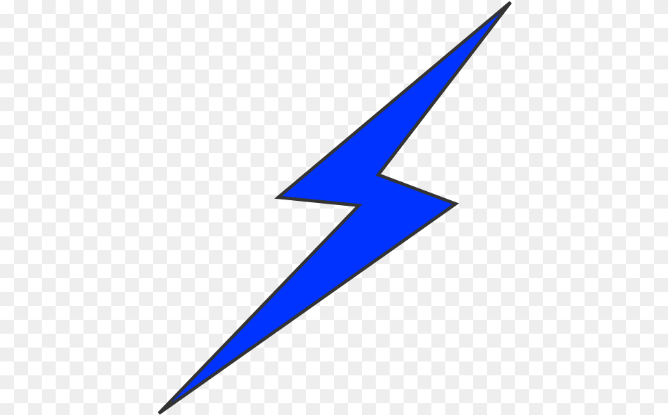 Download Blue Lightning Bolt Clipart Clip Art, Star Symbol, Symbol, Blade, Dagger Png Image